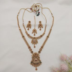 Kundan-Kemp Heritage Necklace Set