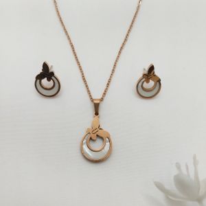 GraceWing Circular Pendant Set