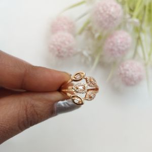 Aurora Leaf Diamond Ring