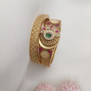 Royal Kundan Stone Bangle